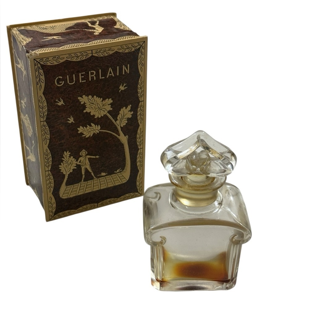 Vintage Guerlain Baccarat Crystal Perfume Bottle w/Box